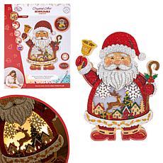 Santa 3D Glow Scene with LED light