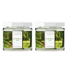 ScentWorx by Slatkin + Co. 2-Pack 14.5 oz. Evergreen Fir Candles