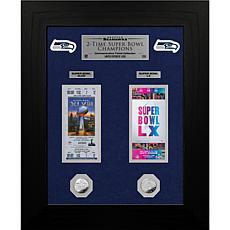 Seattle Seahawks Super Bowl 2-Title Deluxe Frame