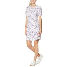 Shadow Sport French Terry T-Shirt Dress with Pockets