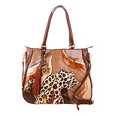 Sharif Legacy Couture Bobbi's Artistic 3D Leather Tote