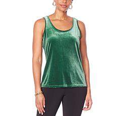Shavonne Dorsey Scoop-Neck Velvet Tank