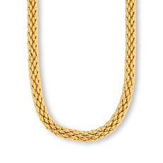 Soave Oro 14K Gold Electroform 18" Popcorn Chain Necklace
