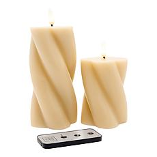 South Street Loft Set of 2 LED Candles with Remote