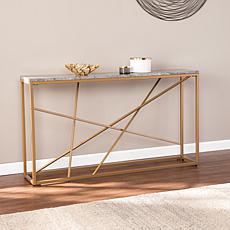 Southern Enterprises Volare Faux Stone Console Table