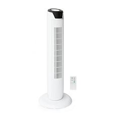 SPT SF-1536BK Tower Fan with Remote and Timer in White