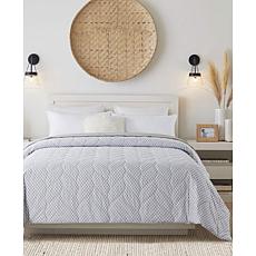 St James Home Waverly Cotton Reversible Down Alternative Blanket - F/Q