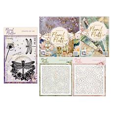 Stamps By Me Floral Flutter 63-Piece Card-Making Kit