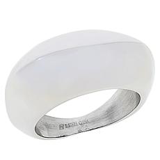 Stately Steel Stainless Steel Dome Ring