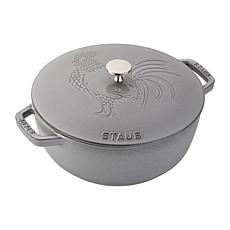 Staub Cast Iron 3.75 Qt Essential French Oven with Rooster Lid