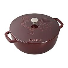 Staub Cast Iron 3.75 Qt Essential French Oven with Rooster Lid