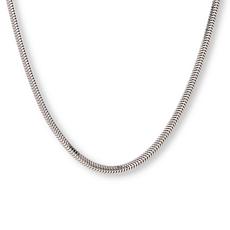 Sterling Silver Diamond-Cut Snake Chain 18" Necklace