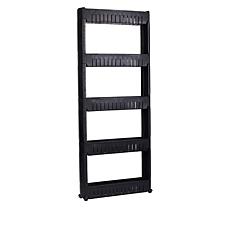 StoreSmith Slim Shelf 5 Tier Rolling Storage Rack