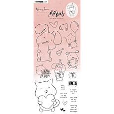 Studio Light Karin Joan Clear Stamp Missees "Pets" Collection Nr. 12