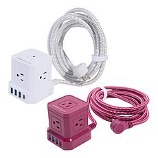 Tech Impressions 2-pack 9-Device Power Cube with Surge Protection
