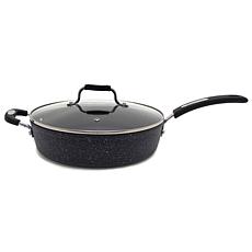 The Rock by Starfrit 11" Deep-Fry Pan with Lid and Bakelite Handle