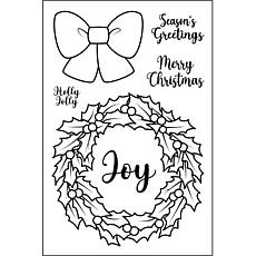 The Stamps of Life HollyWreath2Stamp