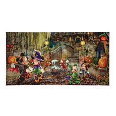 Thomas Kinkade Disney Mickey and Minnie Halloween Fun - 16" x 31" G...