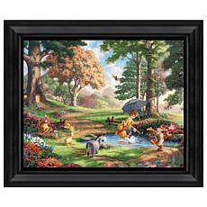 Thomas Kinkade Disney Winnie the Pooh I - 16" x 20" Brushstroke Vig...
