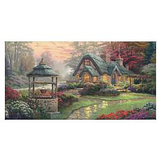 Thomas Kinkade Make a Wish Cottage - 16" x 31" Gallery Wrapped Canvas
