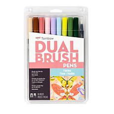 Tombow Dual Brush Pen Art Markers - Fairies Palette 10-Pack