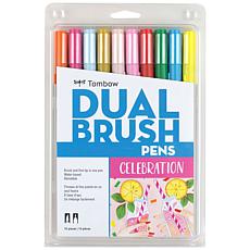 Tombow Dual Brush Pen Set 10-pack - Celebration