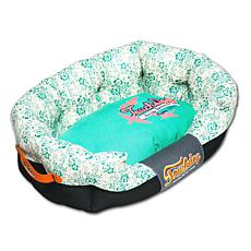 Touchdog Floral-Galore Rectangular Rounded Designer Dog Bed - Large