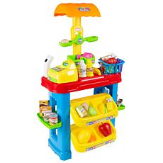Toy Time Kids Grocery Store Selling Stand Set