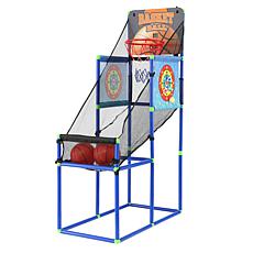 Trimate: 2-in-1 Arcade Basketball Hoop Game w/ 2 Dart Boards