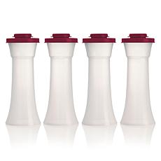 Tupperware 4-piece Hourglass Seasoning Shaker Set
