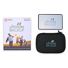 Ultimate Backup 500GB SSD Backup Solution with Case and Antivirus