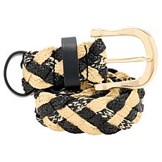 Vince Camuto Braided Straw-Inspired Belt