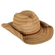 Vince Camuto Open Weave Cowboy Hat