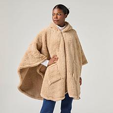 Warm & Cozy Sherpa Zip Angel Wrap
