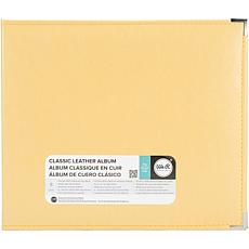 We R Classic Leather D-Ring Album 12X12 - Buttercup