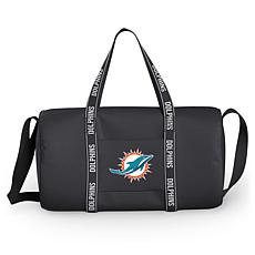 Officially Licensed NFL Miami Dolphins Pebble Split Hobo Bag