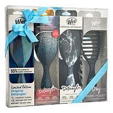 Wet Brush 4-piece Holographic Garden Rose Detangler Set