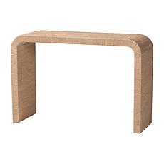 Wholesale Interiors bali and pari Eviana Japandi Jute Waterfall Table 