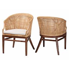 Wholesale Interiors bali and pari Lumajang Bohemian Rattan Chair Set
