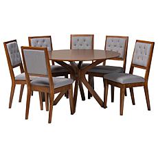 Wholesale Interiors Baxton Studio Mana Modern Wood 7pc Dining Set