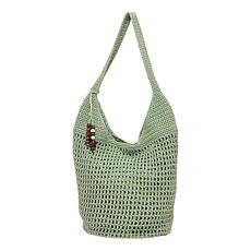Wildflower Performance Crochet Bucket Boho Hobo Handbag