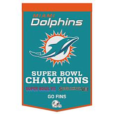 WinCraft Miami Dolphins 24" x 38" Championship Banner