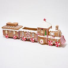 Winter Lane LED Gingerbread Train 3-Piece Set