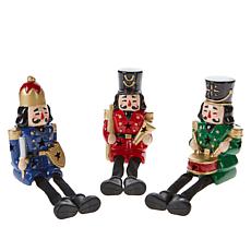 Winter Lane Set of 3 Illuminated Dangle Sitters