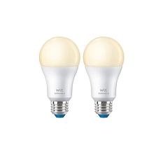 WiZ A19 Soft White Wi-Fi/Bluetooth Bulb 2-Pack
