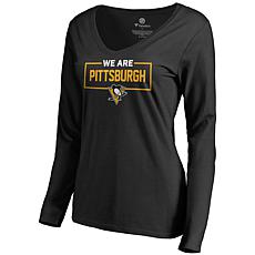 Women's Fanatics Black Pittsburgh Penguins Iconic Collection We Are...