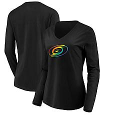 Women's Fanatics Branded Black Carolina Hurricanes Team Pride Logo ...