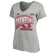 Women's Fanatics  Heather Gray San Francisco 49ers 2023 NFC Champio...