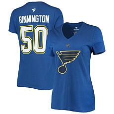Women's Fanatics Jordan Binnington Blue St. Louis Blues Team Authen...