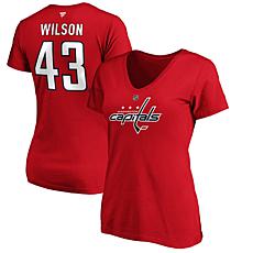 Women's Fanatics Tom Wilson Red Washington Capitals Authentic Stack...